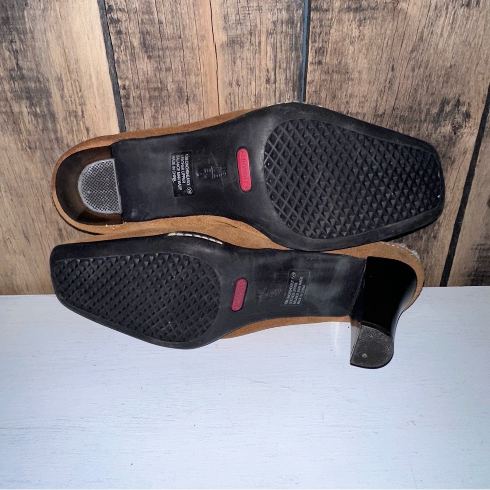 Aerosoles Cinch Shearly Leather Upper Clog Slip On - Picture 9 of 10